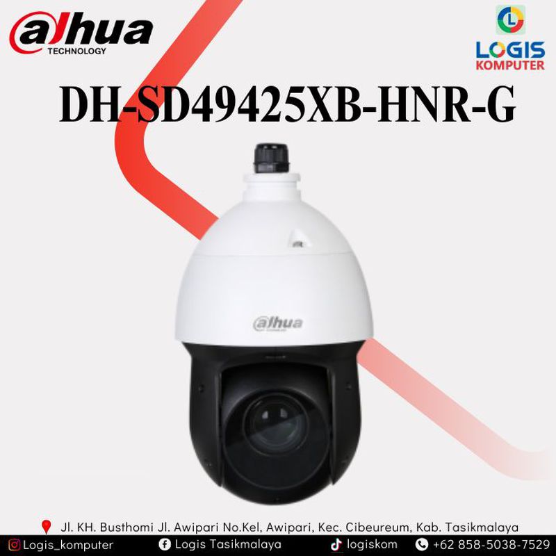 Kamera CCTV Dahua DH-SD49425XB-HNR 4MP 25x Starlight IR 4G PTZ AI ...