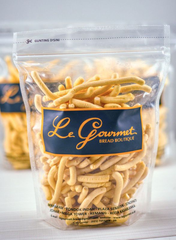 Kue Kering Le Gourmet (Stik Keju) Kemasan Pouch