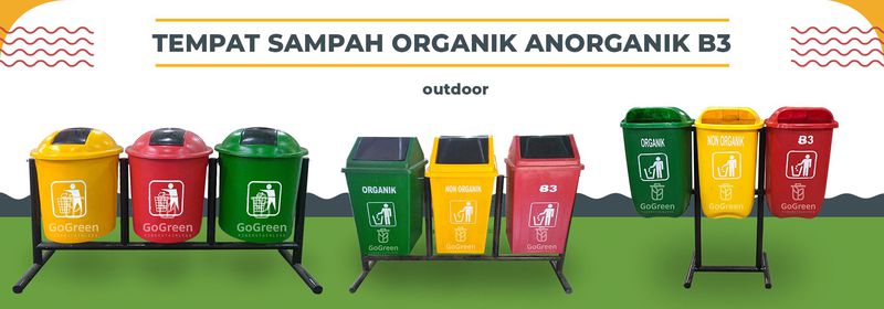 Tong Sampah Organik Anorganik B3