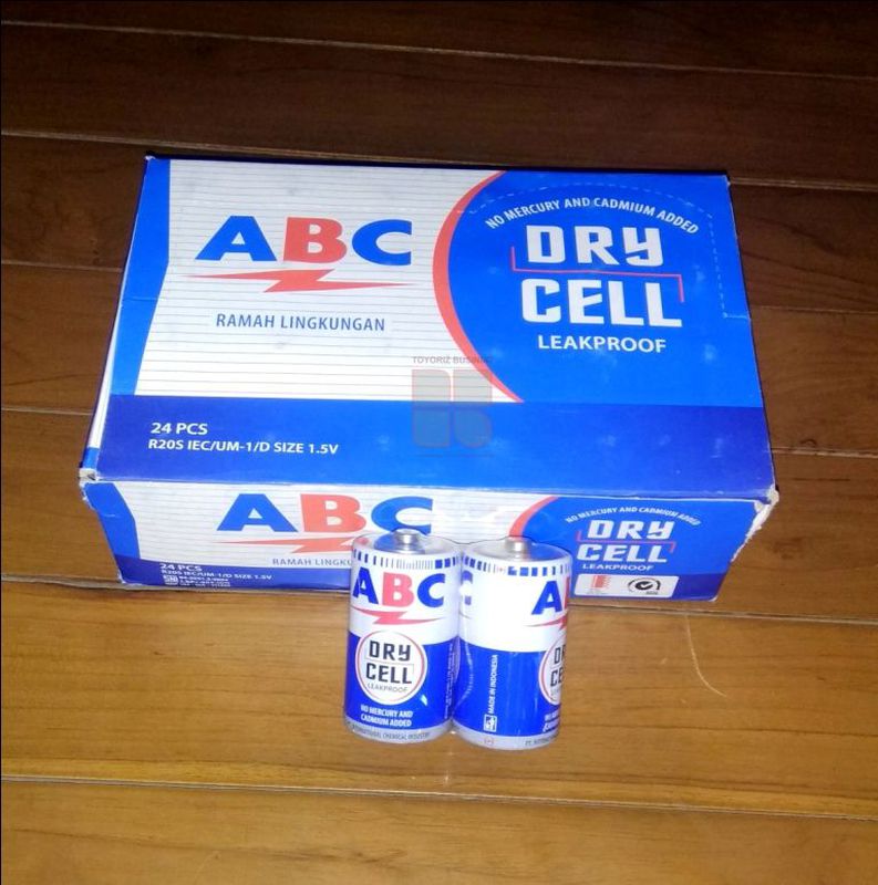 Baterai ABC Biru Besar 1,5 V Type D
