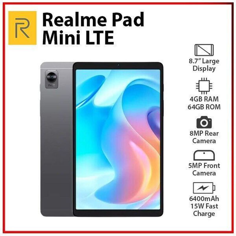 Realme Pad Mini 4/64GB LTE Grey