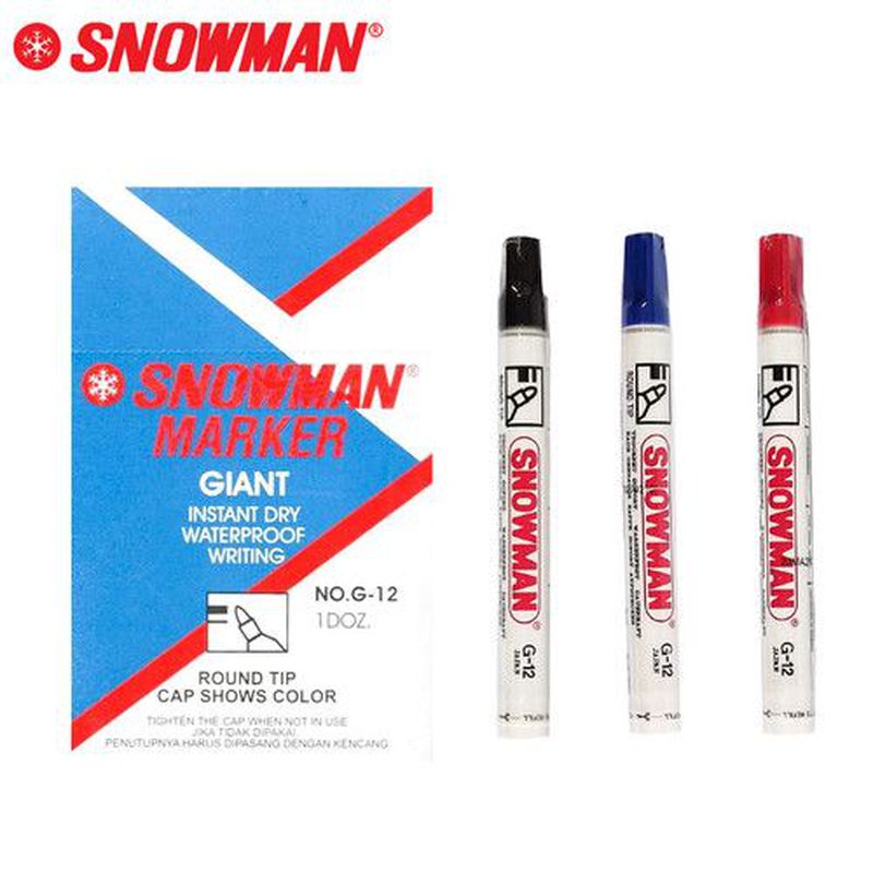 Spidol Snowman Permanent Biru