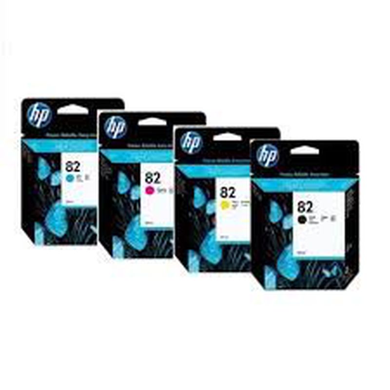 Hewlett-Packard Cartridge Printer InkJet 82 69ml Original Baru - Yellow
