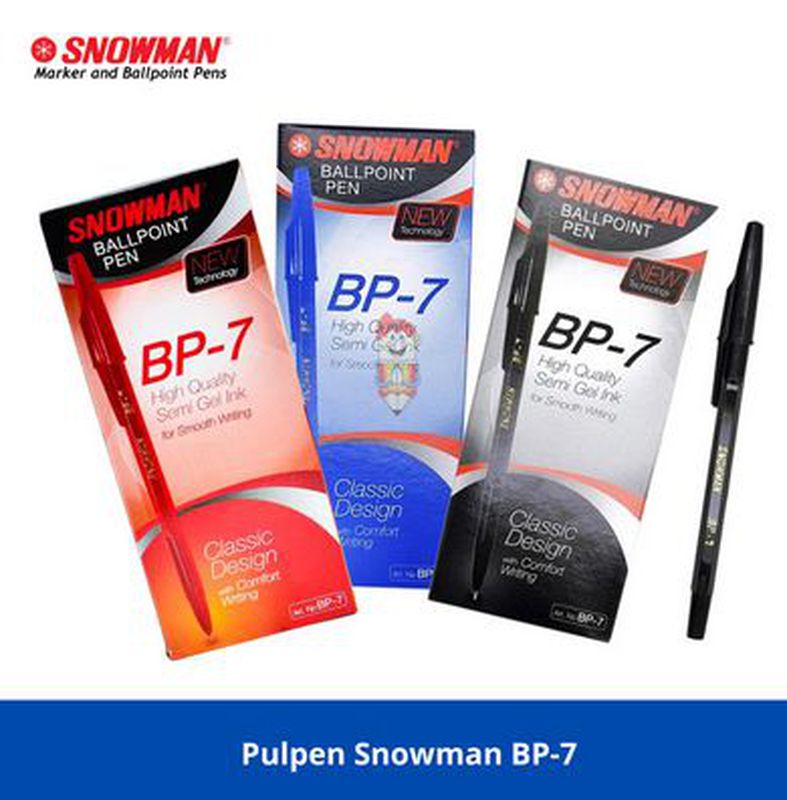 Pen Snowman BP-7 - Hitam