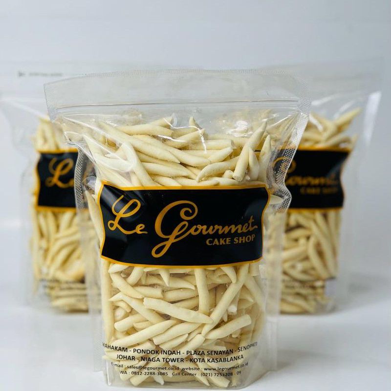 KUE KERING LE GOURMET (STIK KEJU) KEMASAN POUCH