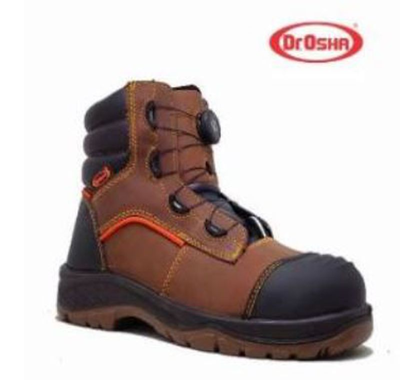 DR. OSHA 9269 COBRA ANKLE BOOT BROWN S1 COMPOSITE TOE CAP DR OSHA