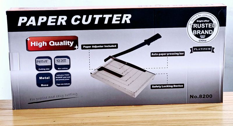 Pemotong Kertas Bright Office F4 - Paper Trimmer 8200 - Cutter - Vtec F4