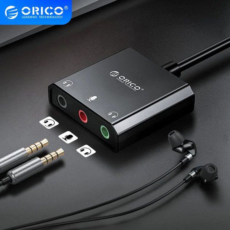 Sound adapter / Sound card USB to AUX + Splitter ORICO