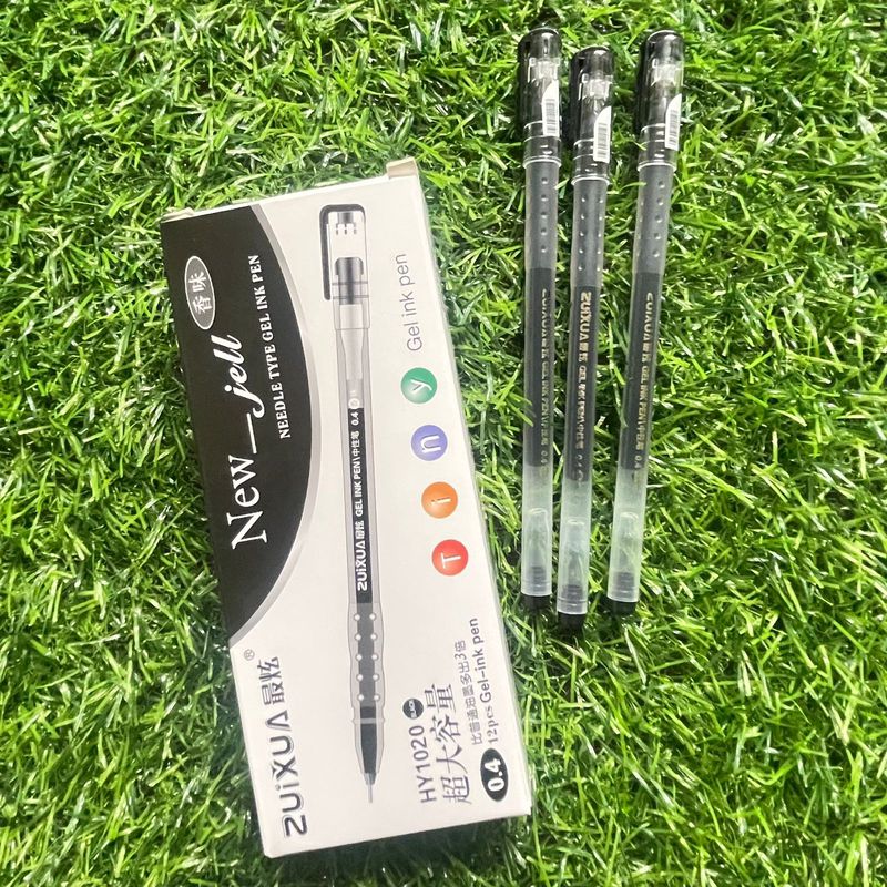 Pena Gel Hitam Zuixua Tiny Gel Ink Pens HY1020 0,4