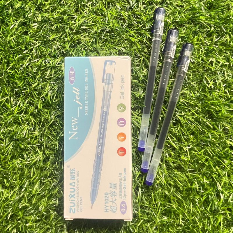 Pena Gel Biru Zuixua Tiny Gel Ink Pens HY1020 0,4