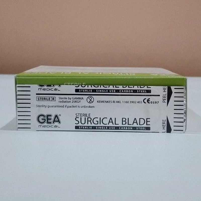 Pisau Bedah Gea Medical Surgical Blade Perbox Isi Pcs No