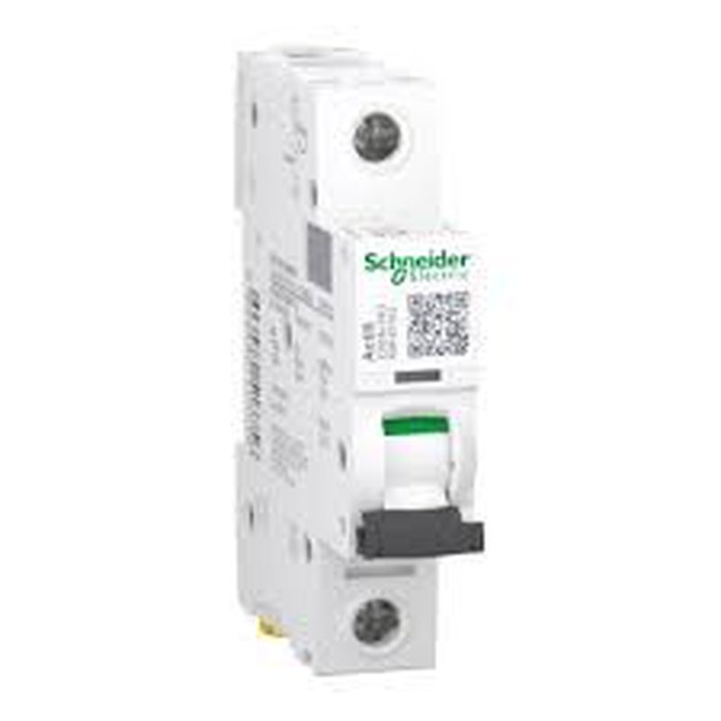 Schneider Disyuntor K60N 1P – 2 Amperios, Característica C, Poder De Corte 6kA, Color Blanco, Para Cuadros Eléctricos