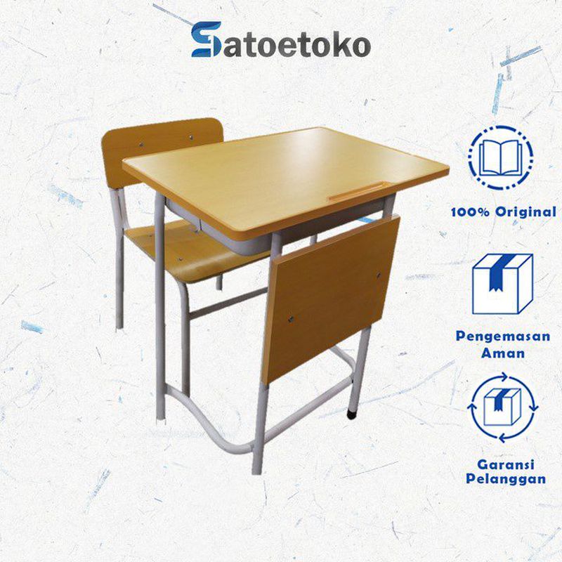 TIGER STUDENT DESK CHAIR KAYU XDF-T11 / KURSI MEJA BELAJAR XDF T11