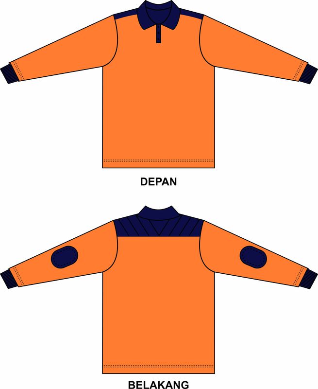 Kaos Lengan Panjang Berkerah - XXL