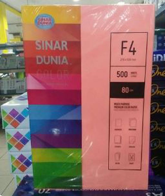 Kertas Hvs F4 Warna 80 Gram