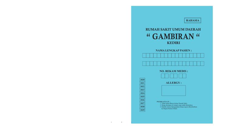 Map Rekam Medis Rp.7.000,-