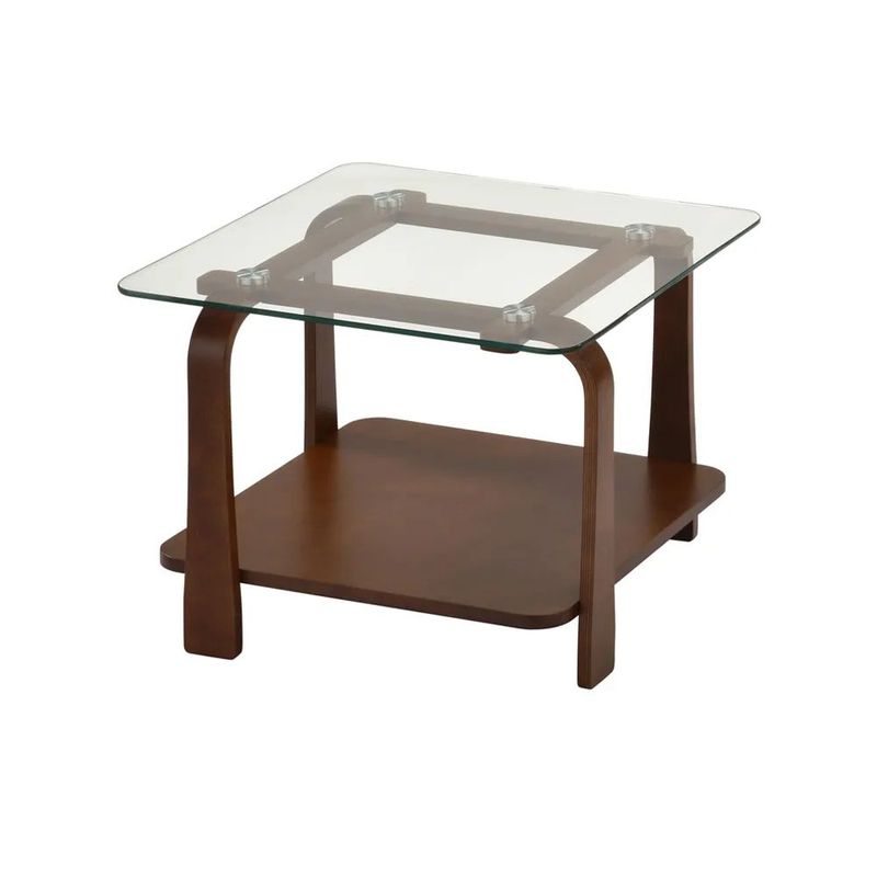 Meja sudut / Nagano End Table Kaca - Merk Informa