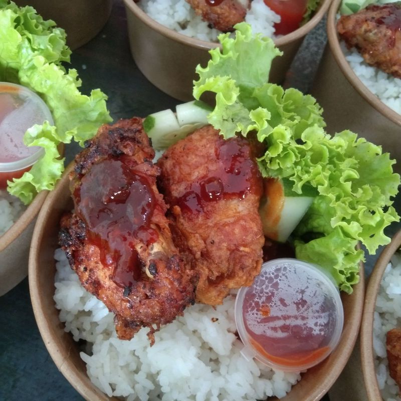 Rice Bowl Cola Chicken Wings