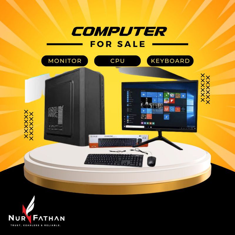 PAKET KOMPUTER FULLSET READY SIAP PAKAI