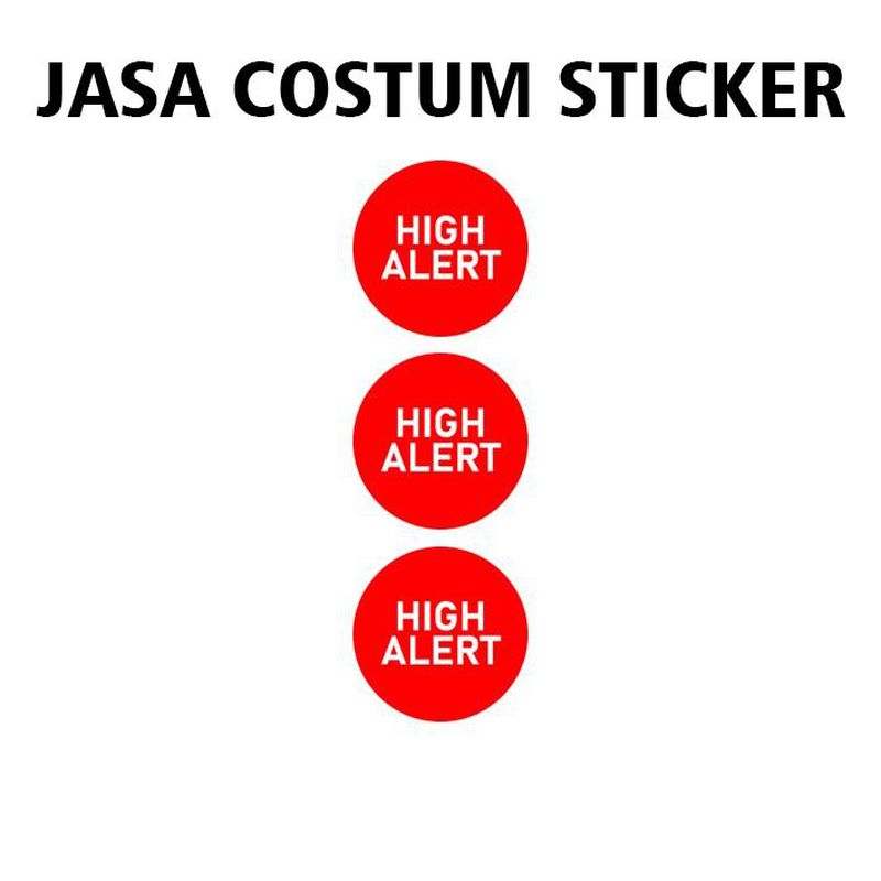 Sticker High Alert