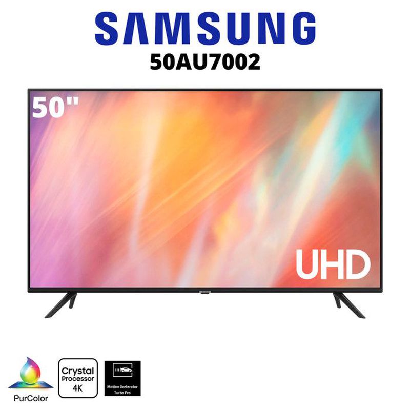 Televisi Samsung Crystal UHD Smart TV LED 4K UHD 50 Inch UA50AU7002