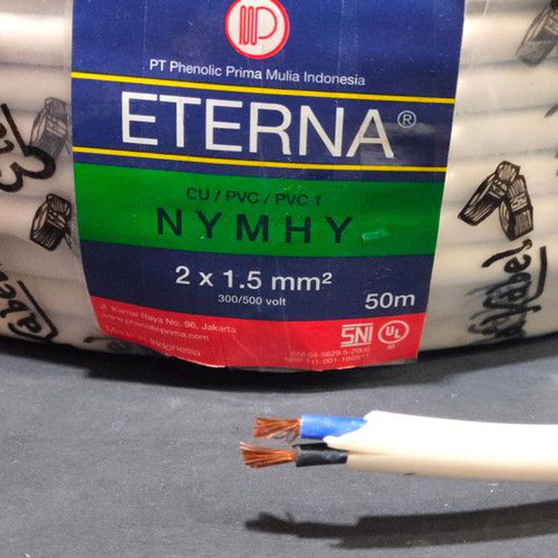 kabel-eterna-nymhy-2x1-5-50m-putih-serabut