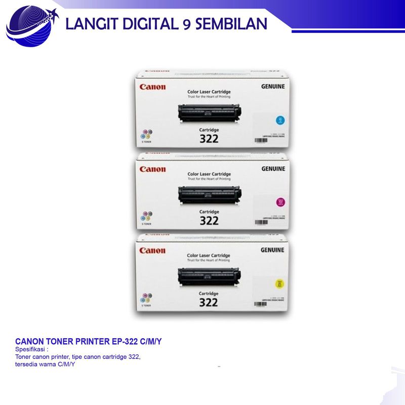 CANON TONER PRINTER EP-322 C/M/Y