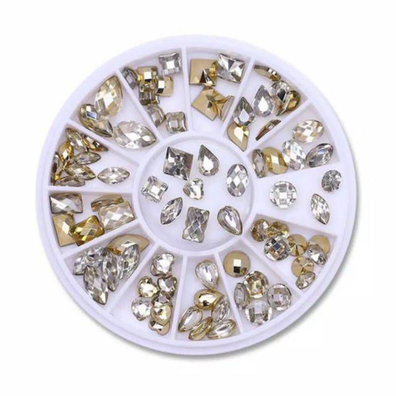 Rhinosetone Silver per set