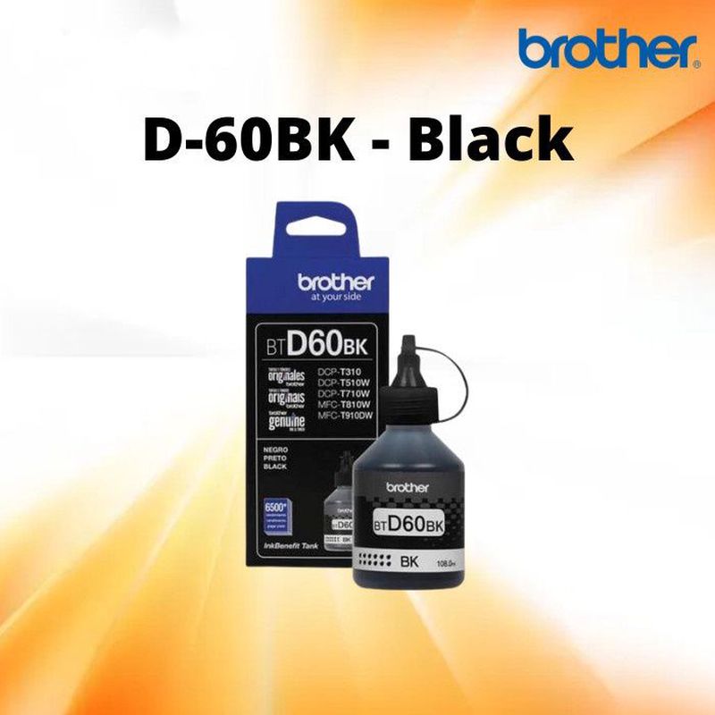 Tinta Brother D-60BK Black