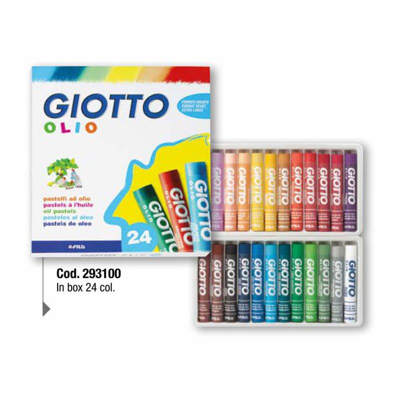 Pastelli A Olio DOMS Jumbo – 50 Tonalità Vivaci Con Strumento Raschiatore