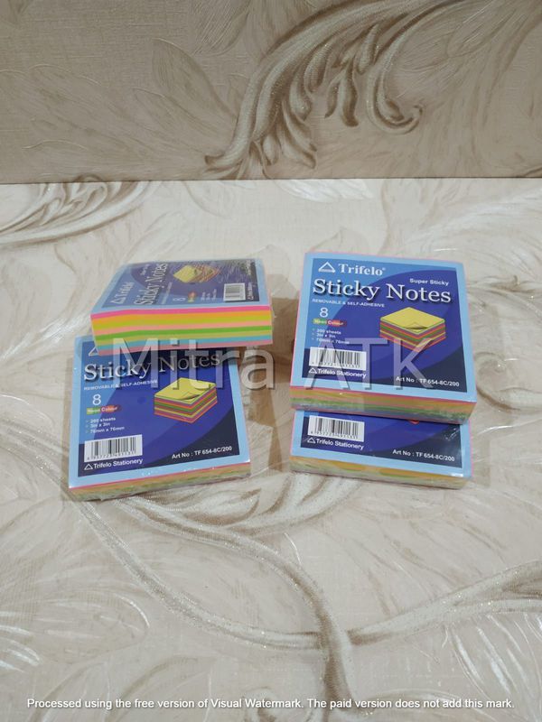 Sticky Notes uk 76mm x 76mm, Isi 200 lbr, Merk Trifelo