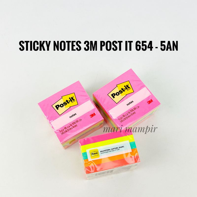 MEMO STICK 3M POST IT 654 - 5AN