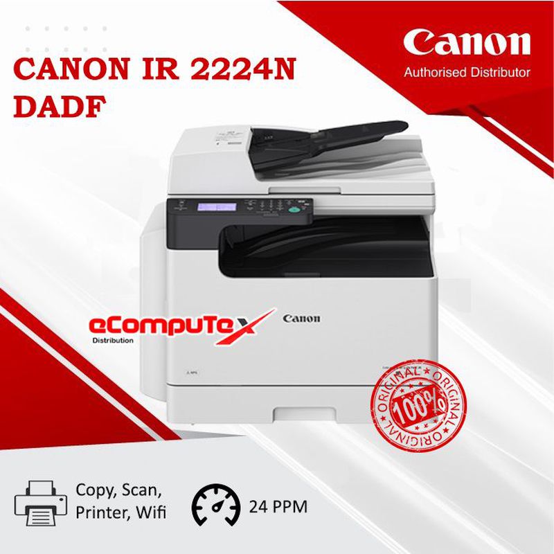 Canon imageRunner 2224N / iR-2224N DADF Mesin Fotocopy Monochrome A3