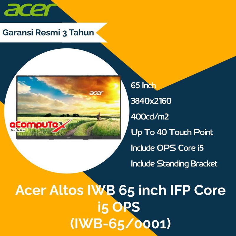 Interactive Flat Panel Acer Altos IWB 65