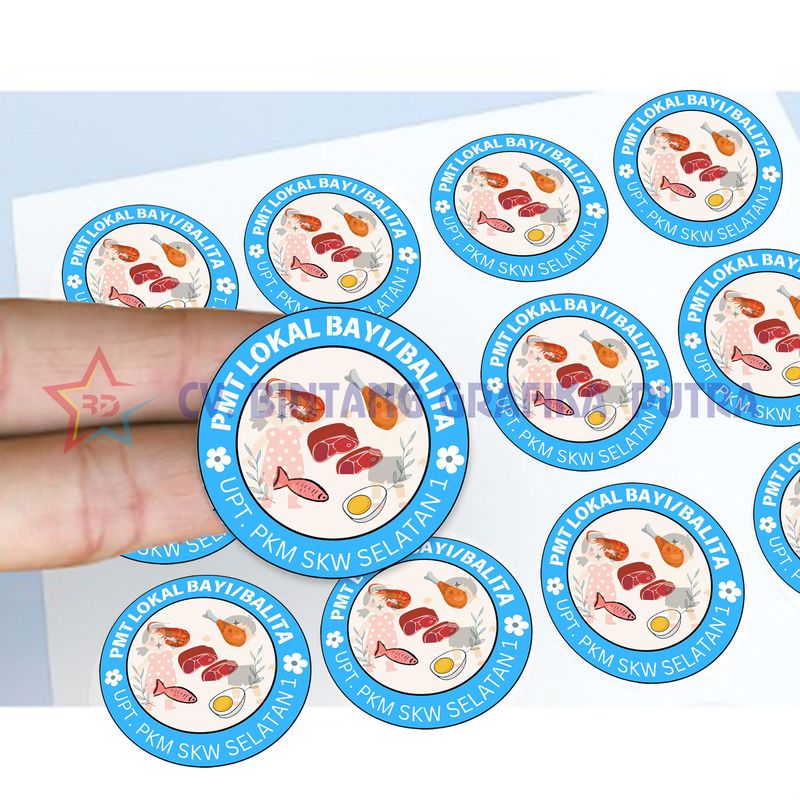 Stiker Cutting Bulat