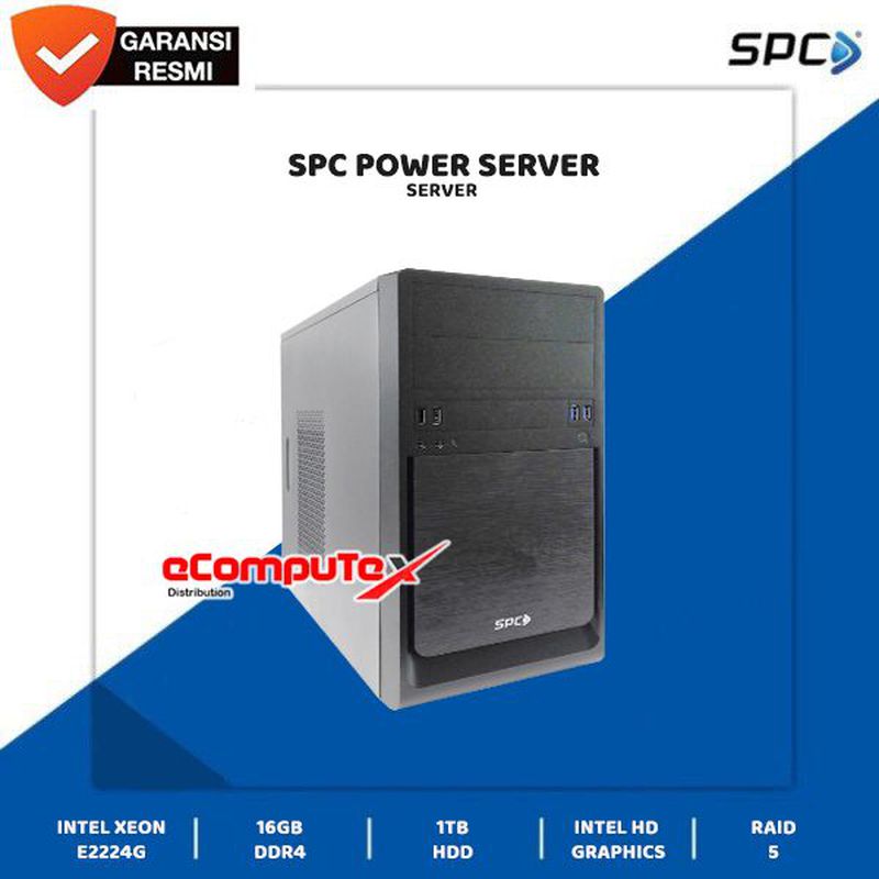 SPC POWER SERVER - XEON E-2224G 16GB 1TB RAID 5 READY