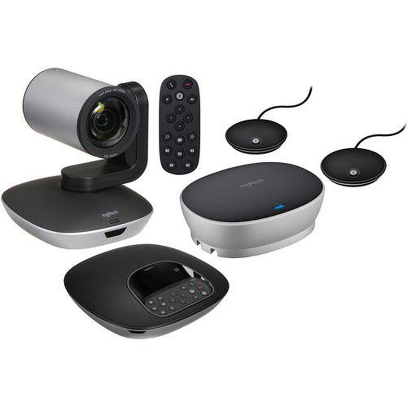 Webcam Video Conference With 2 Expansion Mic