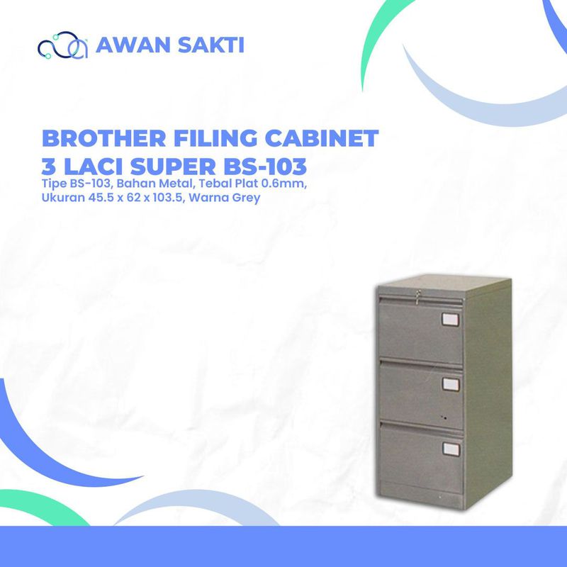 BROTHER FILING CABINET 3 LACI SUPER BS103