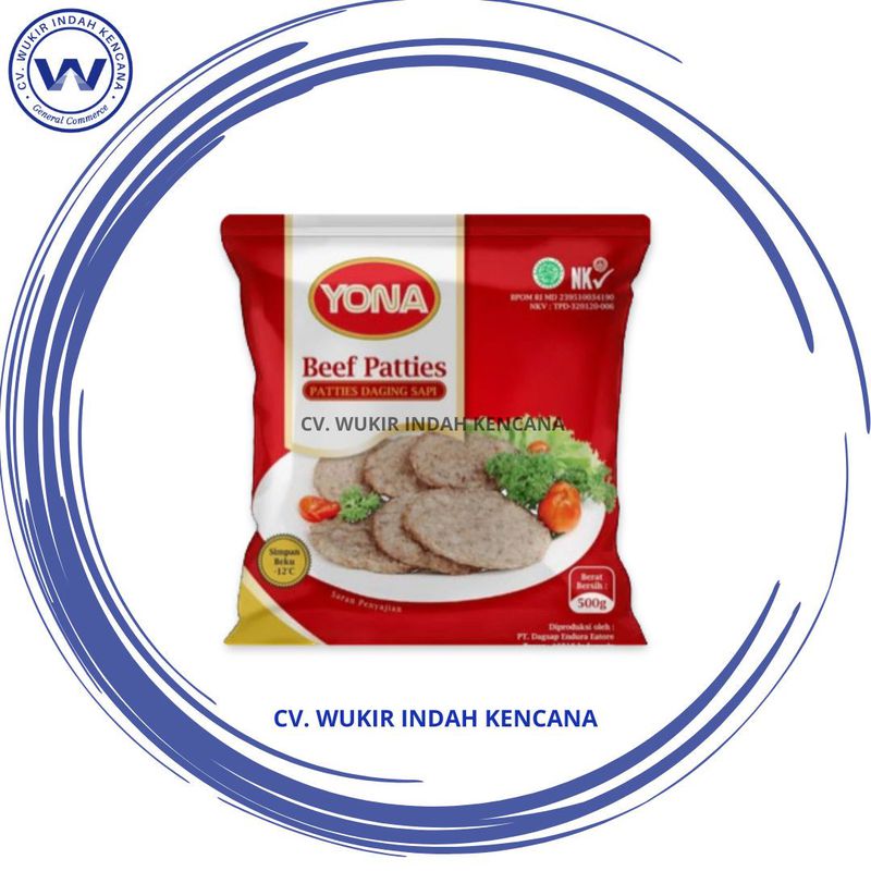 Yona Beef Patties / Daging Burger Sapi 500gr
