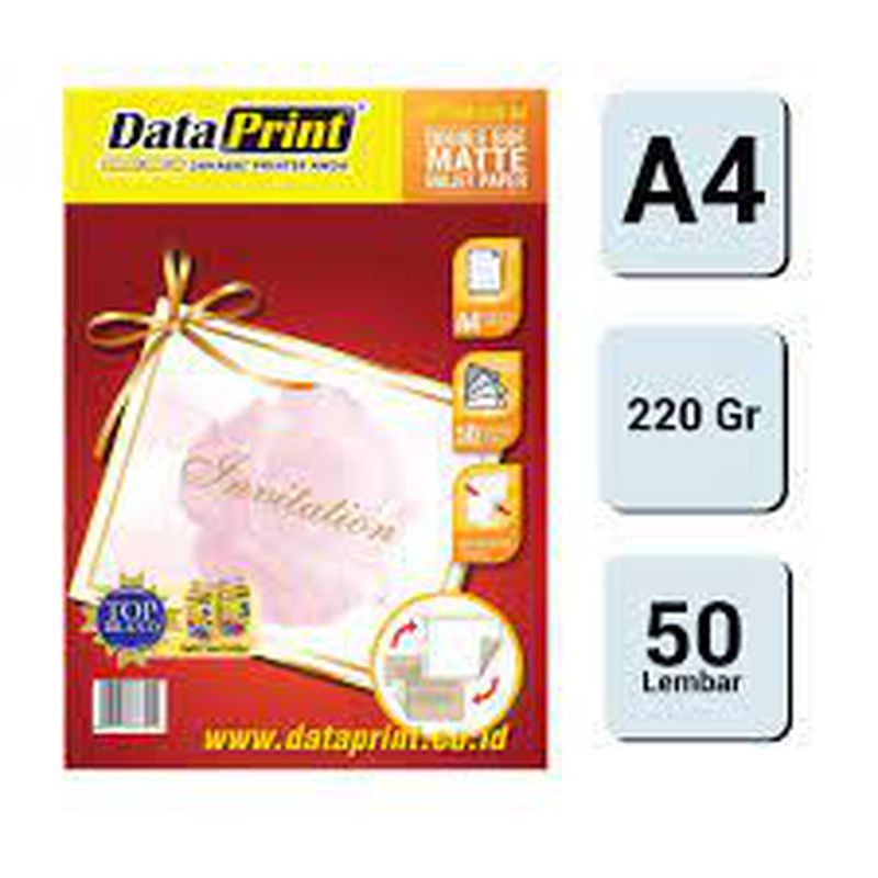 Glossy 220 gram A4 Double Matte Inject Paper