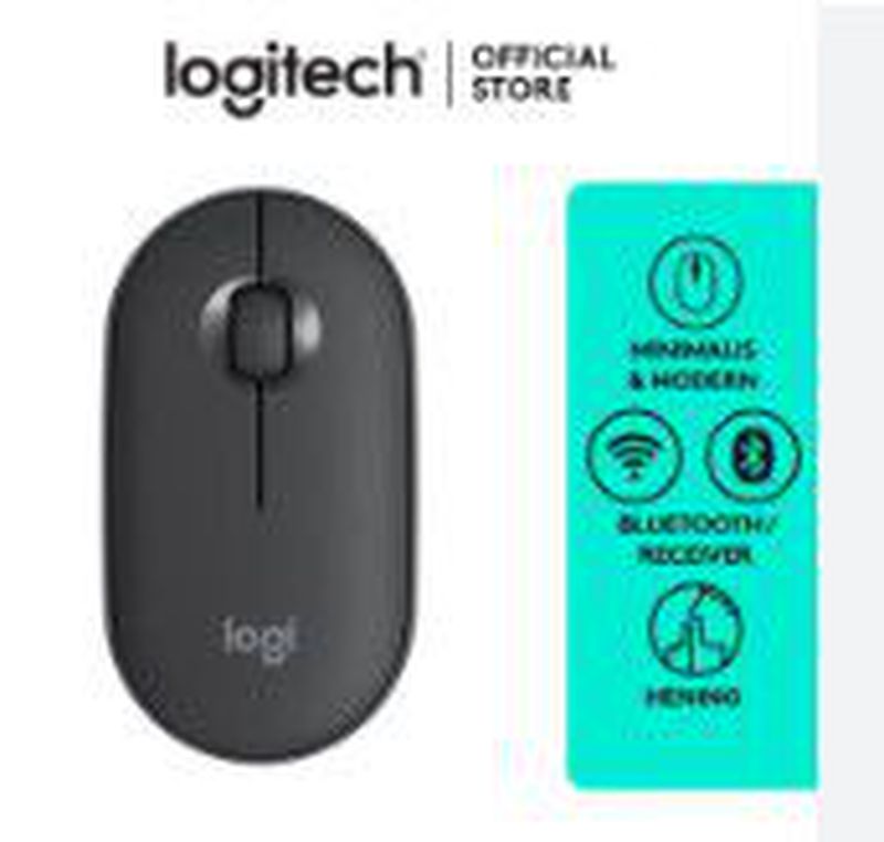 Mouse merk Logitech Wireless M350S Black