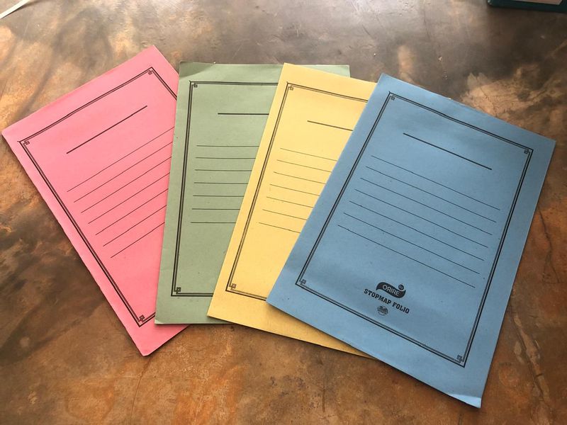 STOPMAP FOLIO KERTAS - Merah