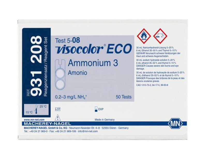 Colorimetric test kit VISOCOLOR ECO Ammonium 3 (Ammonium 3 test kit)