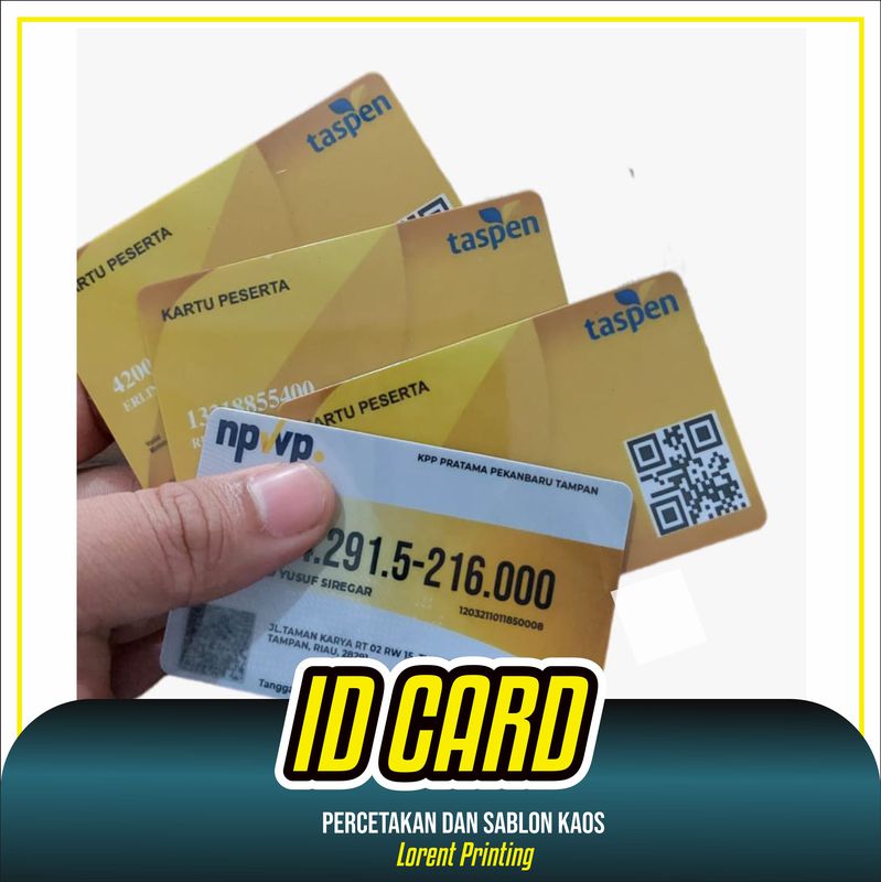 Cetak Kartu Id Card - Asn - Npwp - BPJS - Taspen- NUPTK - Kartu Nikah ...