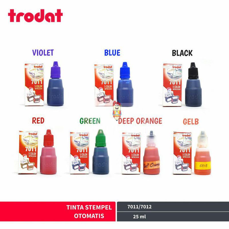 Trodat Refill Tinta Stamp 25ml 7011 / Isi Cap Stempel Ungu