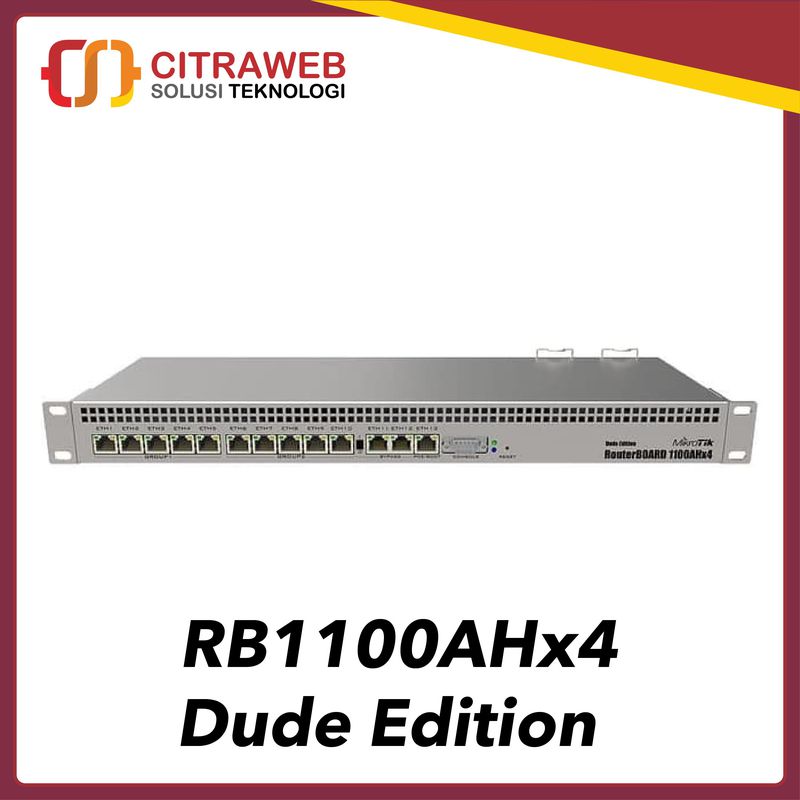 Mikrotik RB100AHx4 Dude Edition RB1100Dx4 Routerboard 1U Rackmount