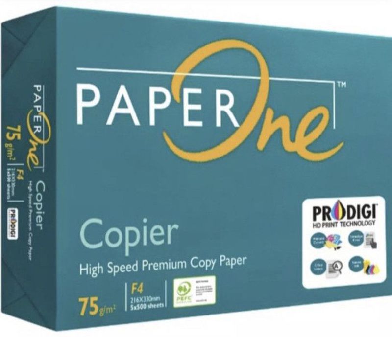 KERTAS HVS F4 PAPER ONE (1 RIM) 75 GRM