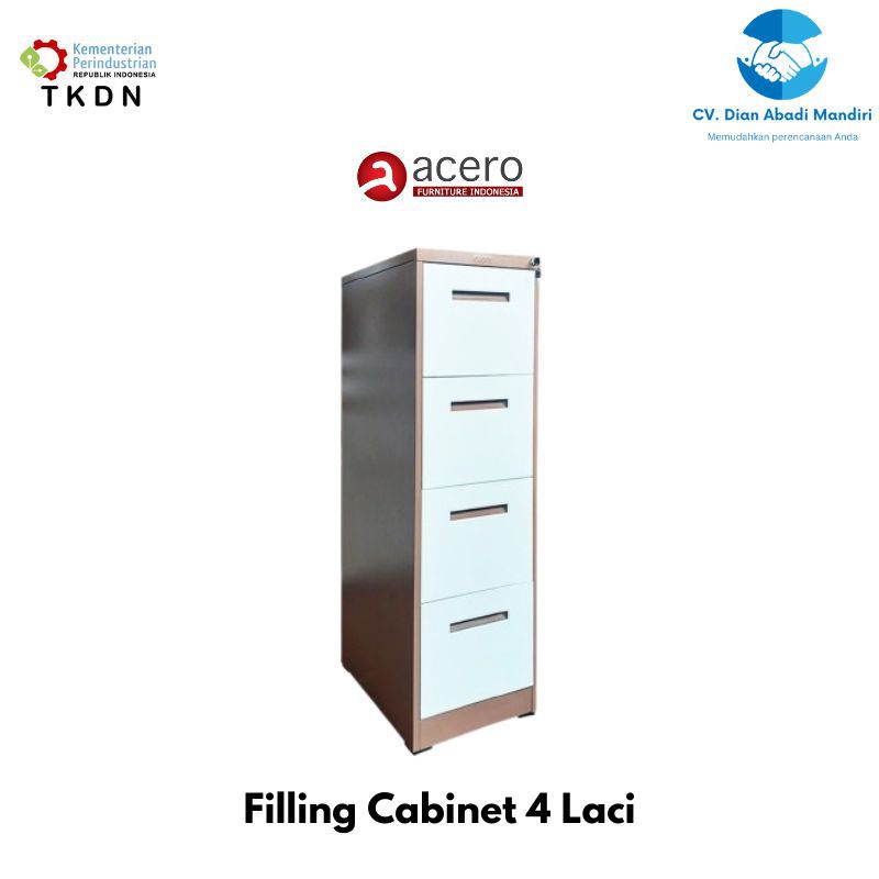 Filling Cabinet 4 Rak Acero