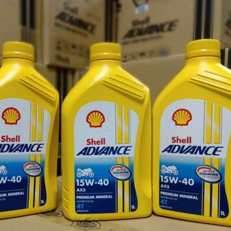 Oli Mesin Shell AX5 1 L Shell Advance 15w-40 1000 ML Oli Mesin Shell 1L ...
