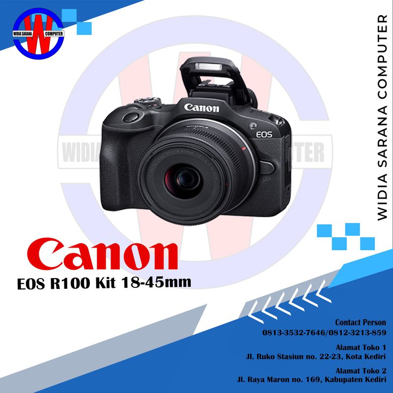 KAMERA CANON EOS R100 Kit 18-45mm